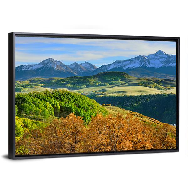 Mountains Of Colorado Canvas Wall Art-3 Horizontal-Gallery Wrap-25" x 16"-Tiaracle