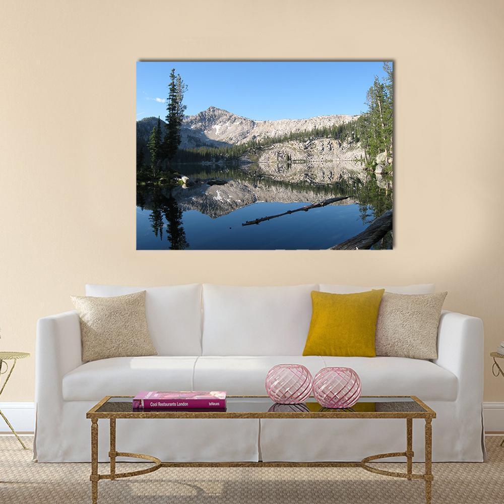 Edna Lake Canvas Wall Art-4 Horizontal-Gallery Wrap-34" x 24"-Tiaracle