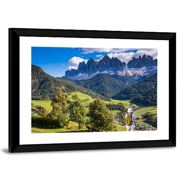 Meadows With Mountains Canvas Wall Art-3 Horizontal-Gallery Wrap-25" x 16"-Tiaracle