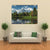 Mountains With Forest And Lake Canvas Wall Art-3 Horizontal-Gallery Wrap-37" x 24"-Tiaracle