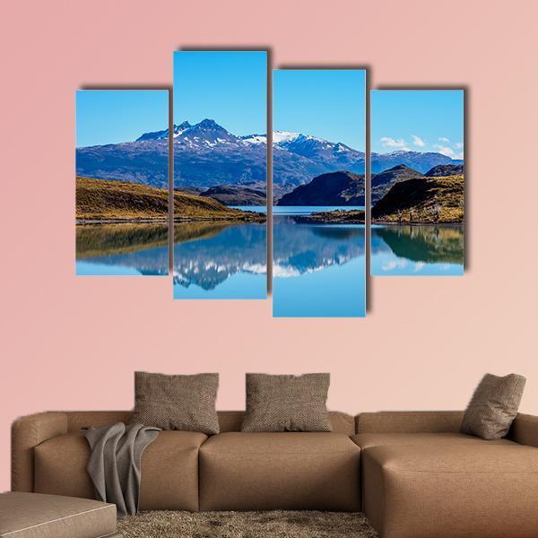 Nordenskjold Lake Chile Canvas Wall Art-4 Pop-Gallery Wrap-50" x 32"-Tiaracle