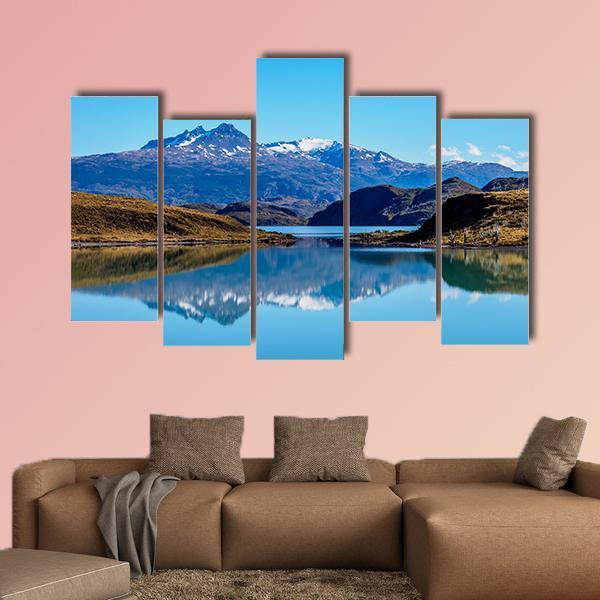 Nordenskjold Lake Chile Canvas Wall Art-5 Pop-Gallery Wrap-47" x 32"-Tiaracle