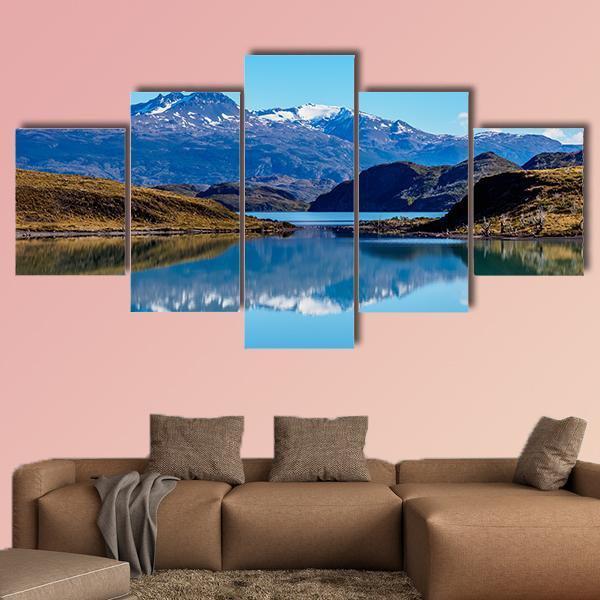 Nordenskjold Lake Chile Canvas Wall Art-5 Star-Gallery Wrap-62" x 32"-Tiaracle