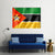 Mozambique Flag Canvas Wall Art-4 Pop-Gallery Wrap-50" x 32"-Tiaracle