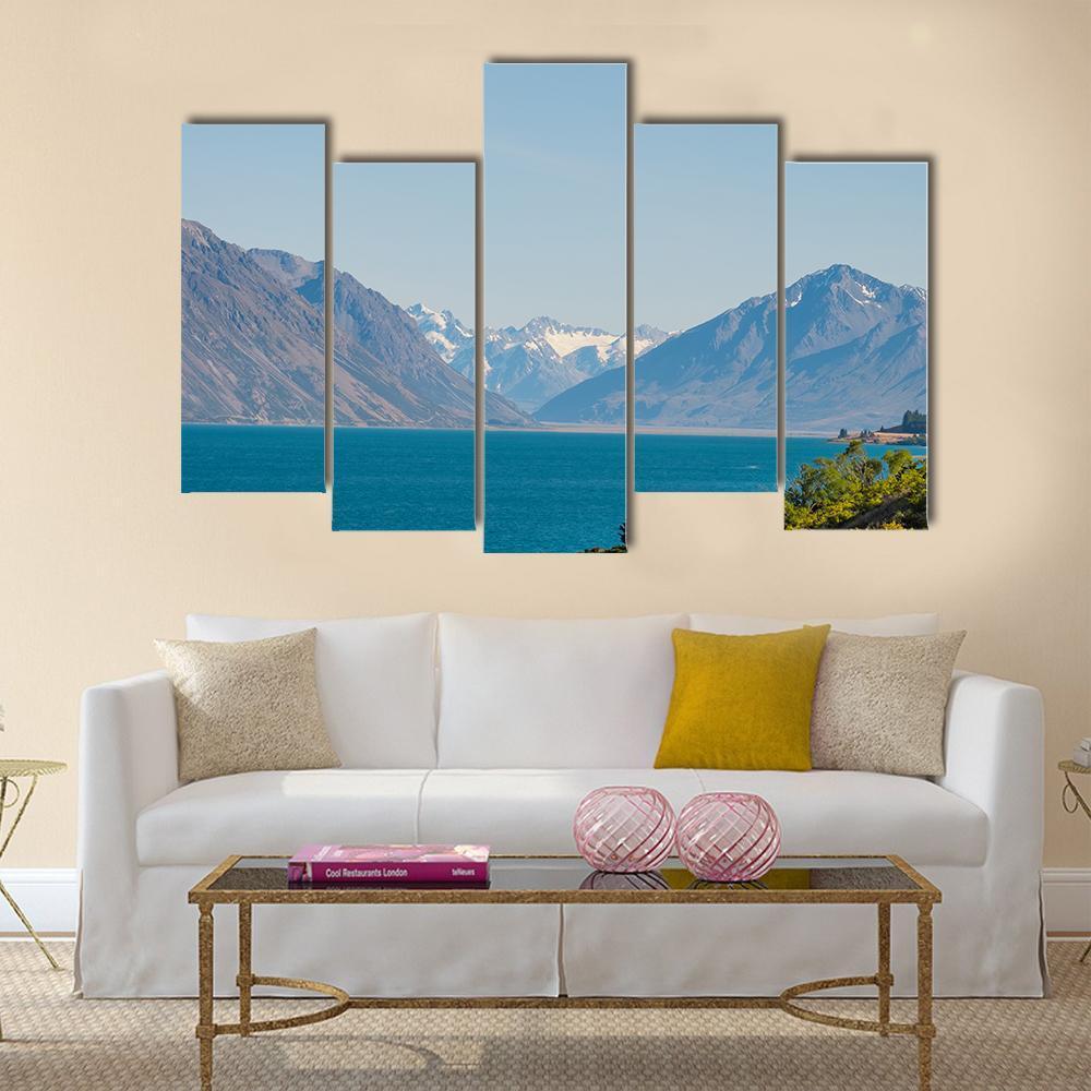 Mt Cook Beside Lake Tekapo Canvas Wall Art-5 Pop-Gallery Wrap-47" x 32"-Tiaracle