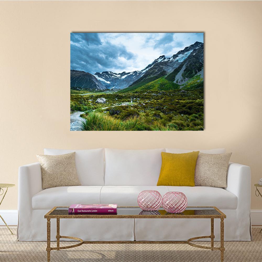 Mt Cook Canvas Wall Art-1 Piece-Gallery Wrap-48" x 32"-Tiaracle