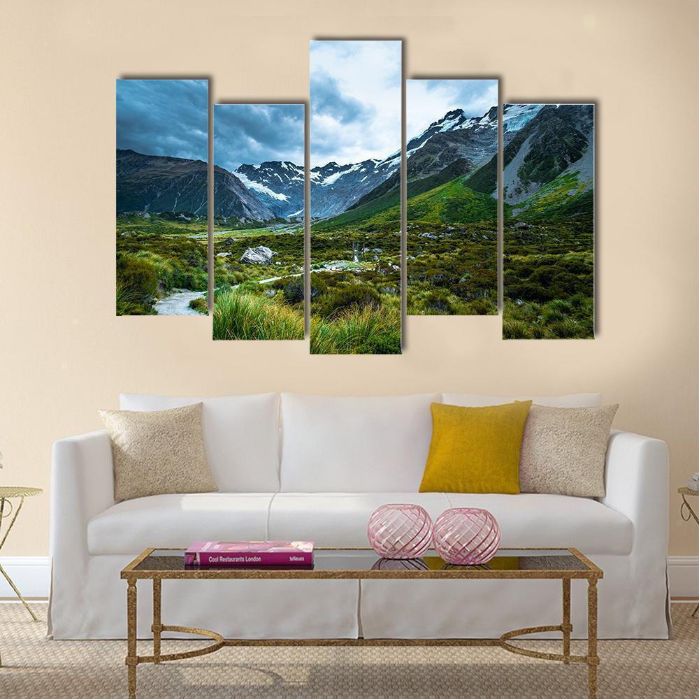 Mt Cook Canvas Wall Art-5 Pop-Gallery Wrap-47" x 32"-Tiaracle