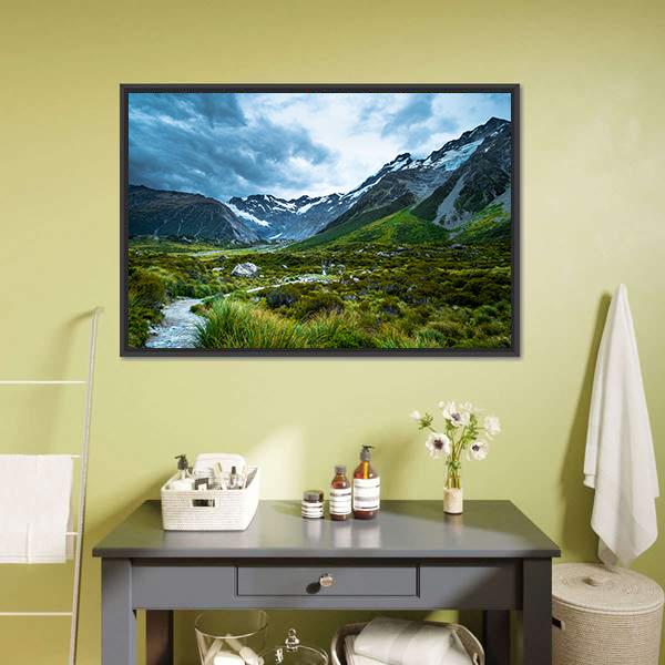 Mt Cook Canvas Wall Art-3 Horizontal-Gallery Wrap-25" x 16"-Tiaracle