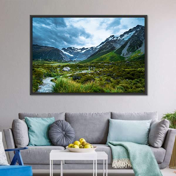 Mt Cook Canvas Wall Art-3 Horizontal-Gallery Wrap-25" x 16"-Tiaracle