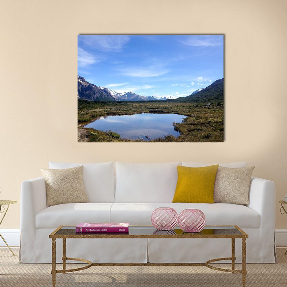 Mt Fitz Roy Canvas Wall Art-1 Piece-Gallery Wrap-48" x 32"-Tiaracle