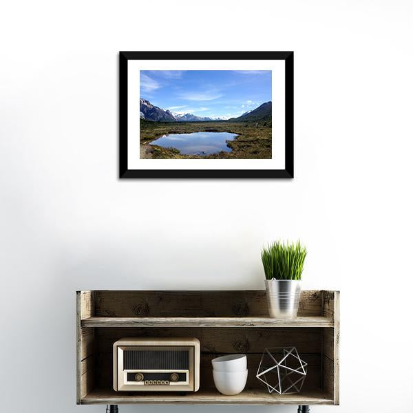 Mt Fitz Roy Canvas Wall Art-1 Piece-Framed Print-20" x 16"-Tiaracle