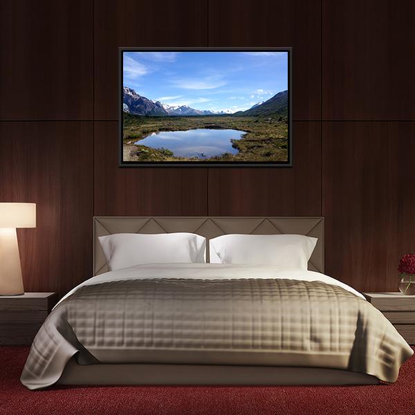 Mt Fitz Roy Canvas Wall Art-3 Horizontal-Gallery Wrap-25" x 16"-Tiaracle