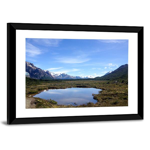 Mt Fitz Roy Canvas Wall Art-3 Horizontal-Gallery Wrap-25" x 16"-Tiaracle