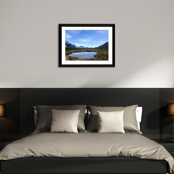 Mt Fitz Roy Canvas Wall Art-3 Horizontal-Gallery Wrap-25" x 16"-Tiaracle