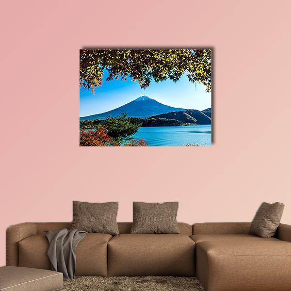 Mt Fuji Japan Canvas Wall Art-1 Piece-Gallery Wrap-48" x 32"-Tiaracle