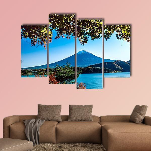Mt Fuji Japan Canvas Wall Art-4 Pop-Gallery Wrap-50" x 32"-Tiaracle