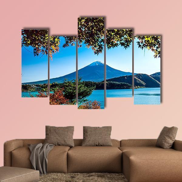 Mt Fuji Japan Canvas Wall Art-5 Pop-Gallery Wrap-47" x 32"-Tiaracle