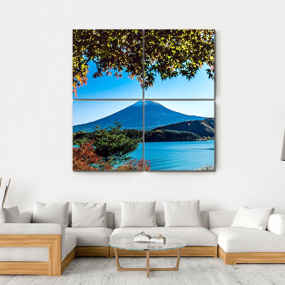 Mt Fuji Japan Canvas Wall Art-4 Square-Gallery Wrap-17" x 17"-Tiaracle