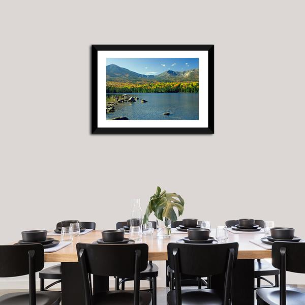 Mt. Katahdin Panoramic Canvas Wall Art-1 Piece-36" x 12"-Tiaracle