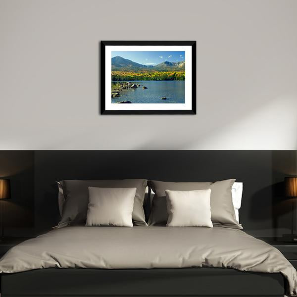 Mt. Katahdin Panoramic Canvas Wall Art-1 Piece-36" x 12"-Tiaracle