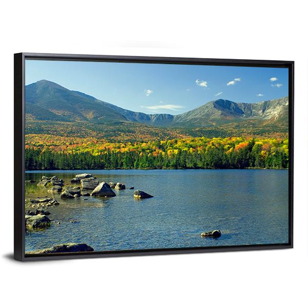 Mt. Katahdin Panoramic Canvas Wall Art-1 Piece-36" x 12"-Tiaracle