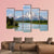 Mt Moran From Lake Canvas Wall Art-5 Pop-Gallery Wrap-47" x 32"-Tiaracle