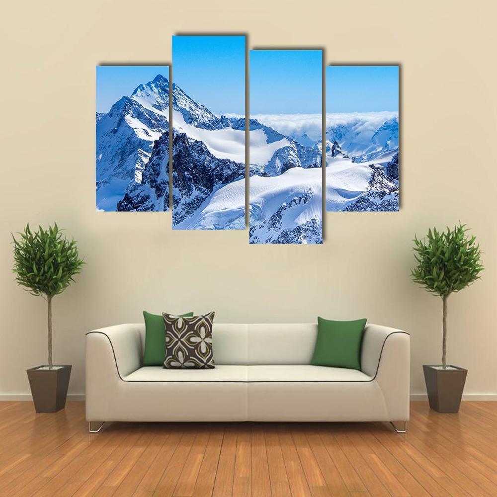 Mt Reissend Nollen Canvas Wall Art-4 Pop-Gallery Wrap-50" x 32"-Tiaracle