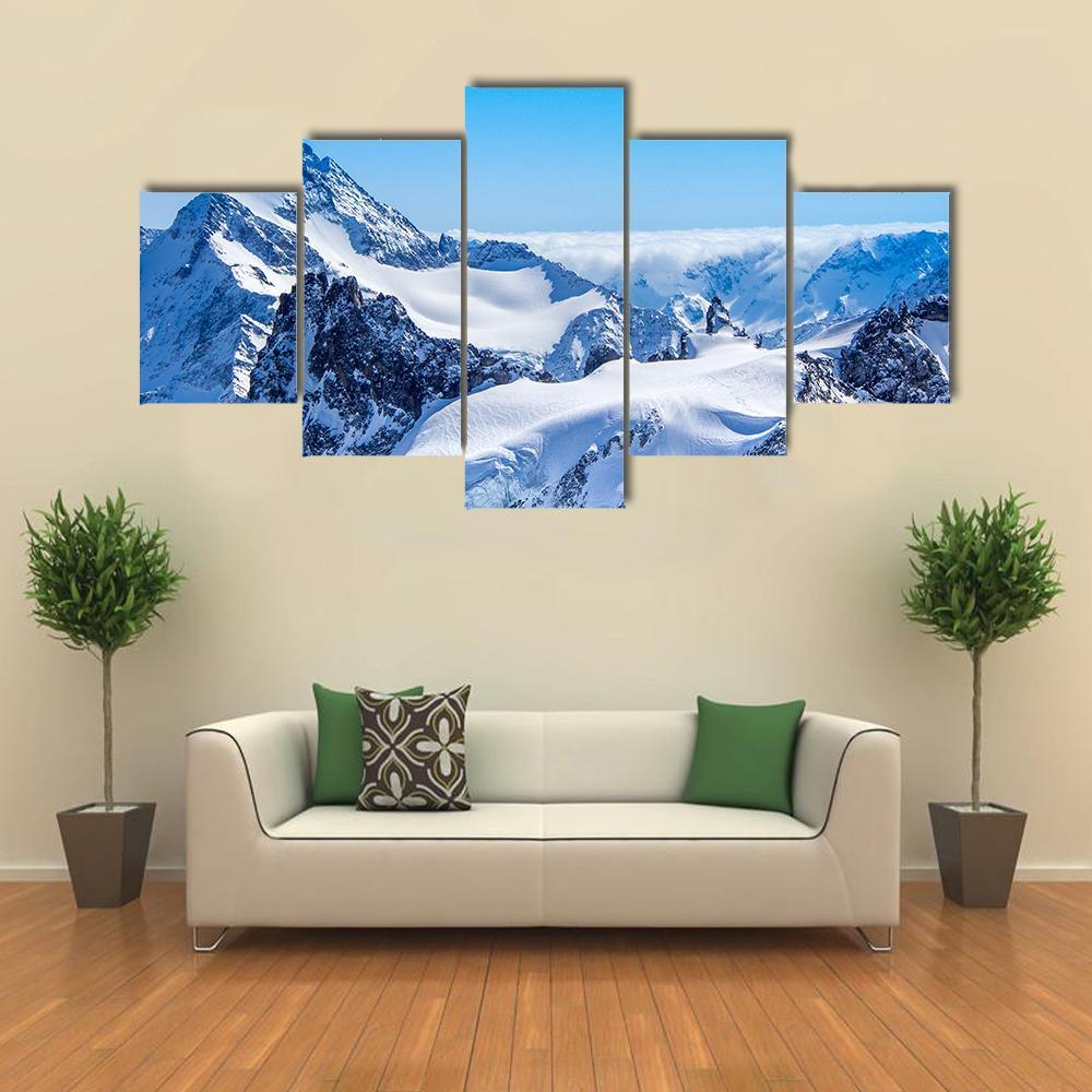 Mt Reissend Nollen Canvas Wall Art-5 Star-Gallery Wrap-62" x 32"-Tiaracle