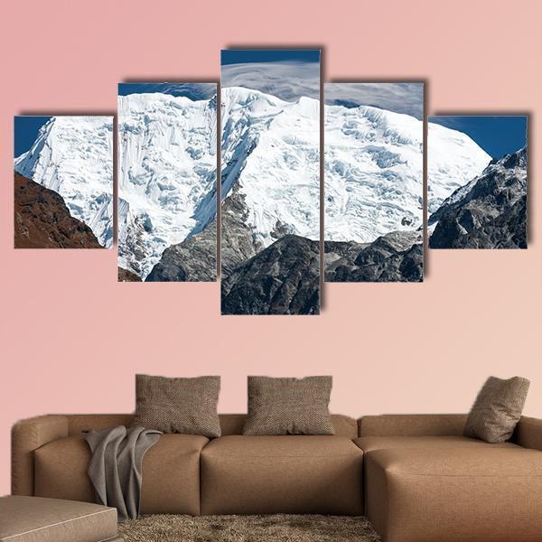 Mt Shishapangma From Langtang Valley Canvas Wall Art-3 Horizontal-Gallery Wrap-25" x 16"-Tiaracle