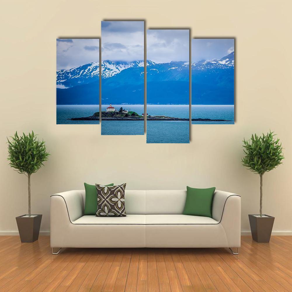 Mud Bay In Alaska Canvas Wall Art-4 Pop-Gallery Wrap-50" x 32"-Tiaracle