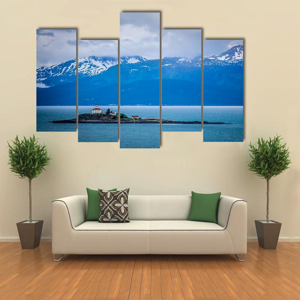 Mud Bay In Alaska Canvas Wall Art-5 Pop-Gallery Wrap-47" x 32"-Tiaracle