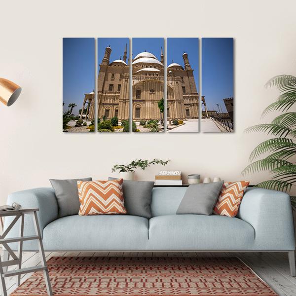 Muhammad Ali Mosque Cairo Canvas Wall Art-5 Horizontal-Gallery Wrap-22" x 12"-Tiaracle