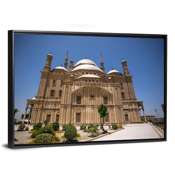 Muhammad Ali Mosque Cairo Canvas Wall Art-3 Horizontal-Gallery Wrap-25" x 16"-Tiaracle