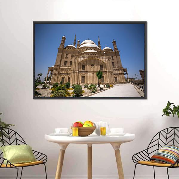 Muhammad Ali Mosque Cairo Canvas Wall Art-3 Horizontal-Gallery Wrap-25" x 16"-Tiaracle