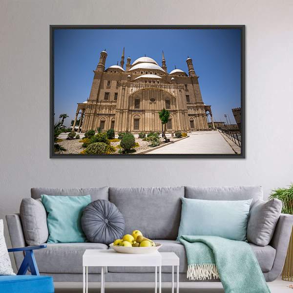 Muhammad Ali Mosque Cairo Canvas Wall Art-3 Horizontal-Gallery Wrap-25" x 16"-Tiaracle