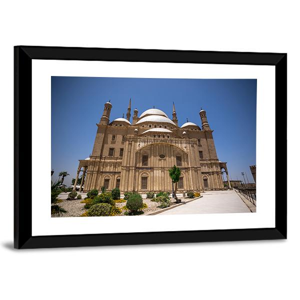 Muhammad Ali Mosque Cairo Canvas Wall Art-3 Horizontal-Gallery Wrap-25" x 16"-Tiaracle