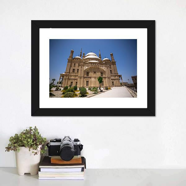 Muhammad Ali Mosque Cairo Canvas Wall Art-1 Piece-Framed Print-20" x 16"-Tiaracle