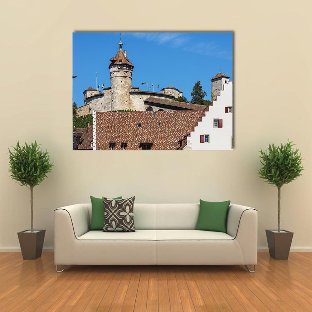 The Munot Fortress Canvas Wall Art-1 Piece-Gallery Wrap-48" x 32"-Tiaracle
