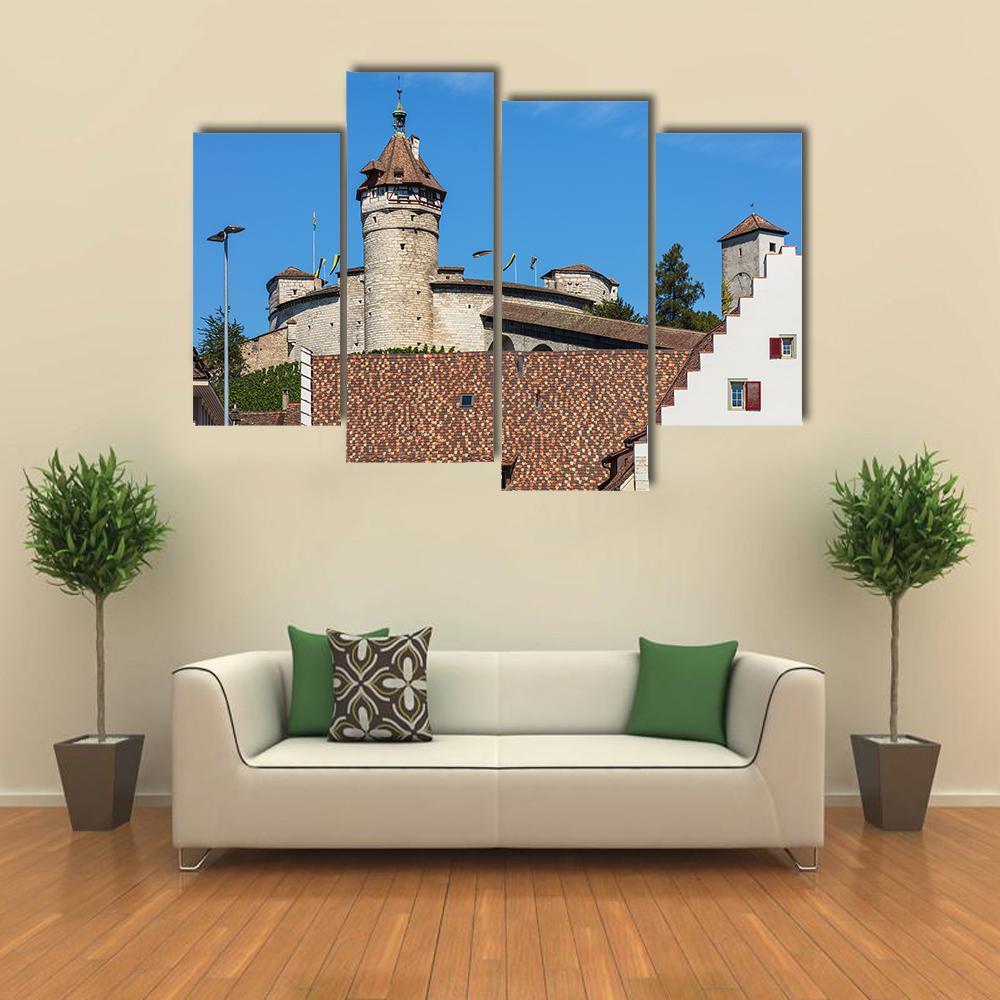 The Munot Fortress Canvas Wall Art-4 Pop-Gallery Wrap-50" x 32"-Tiaracle