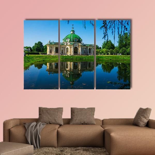 Museum Kuskovo Russia Canvas Wall Art-3 Horizontal-Gallery Wrap-25" x 16"-Tiaracle