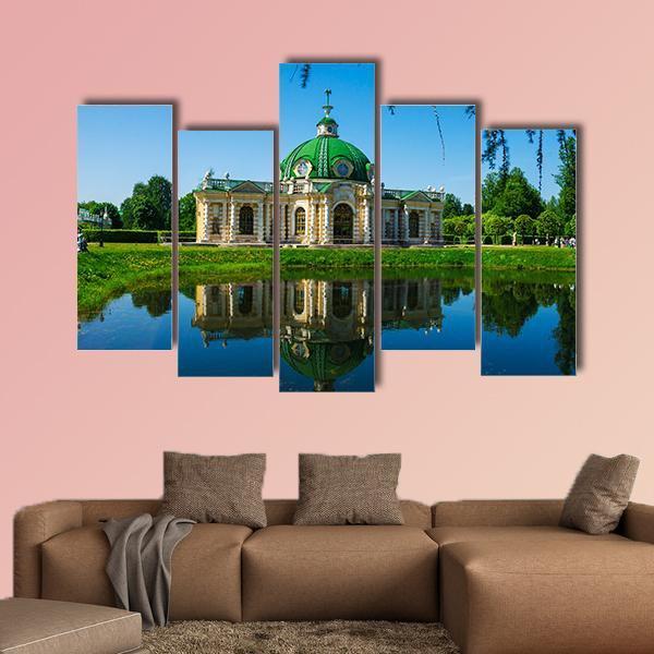 Museum Kuskovo Russia Canvas Wall Art-5 Pop-Gallery Wrap-47" x 32"-Tiaracle