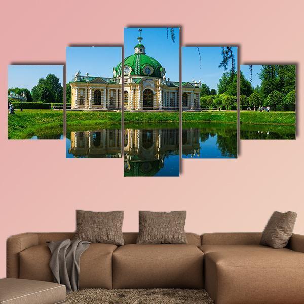 Museum Kuskovo Russia Canvas Wall Art-5 Star-Gallery Wrap-62" x 32"-Tiaracle