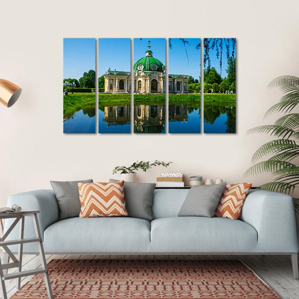 Museum Kuskovo Russia Canvas Wall Art-5 Horizontal-Gallery Wrap-22" x 12"-Tiaracle