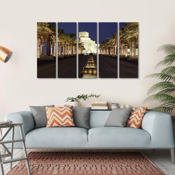 Museum Of Islamic Art Qatar Canvas Wall Art-5 Horizontal-Gallery Wrap-22" x 12"-Tiaracle