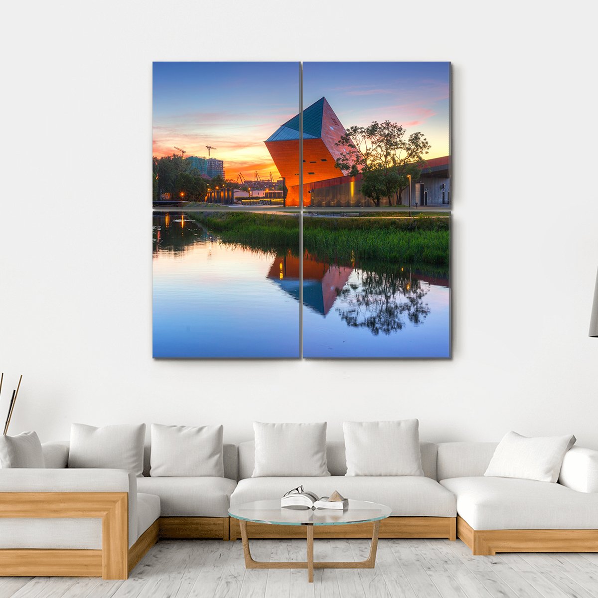 Museum Of Second World War Canvas Wall Art-4 Square-Gallery Wrap-17" x 17"-Tiaracle