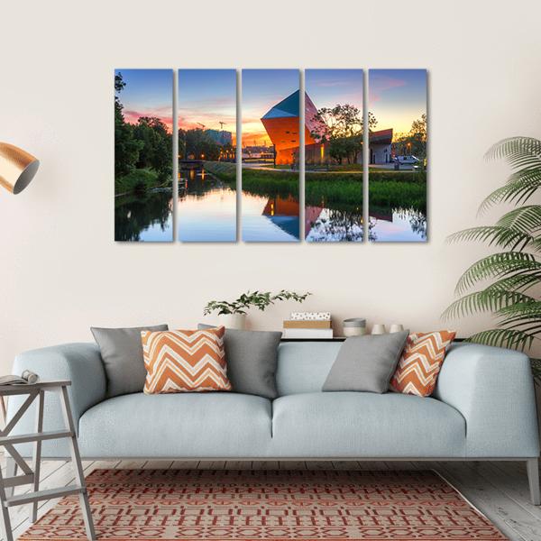 Museum Of Second World War Canvas Wall Art-5 Horizontal-Gallery Wrap-22" x 12"-Tiaracle