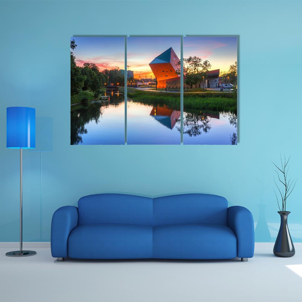 Museum Of Second World War Canvas Wall Art-3 Horizontal-Gallery Wrap-37" x 24"-Tiaracle