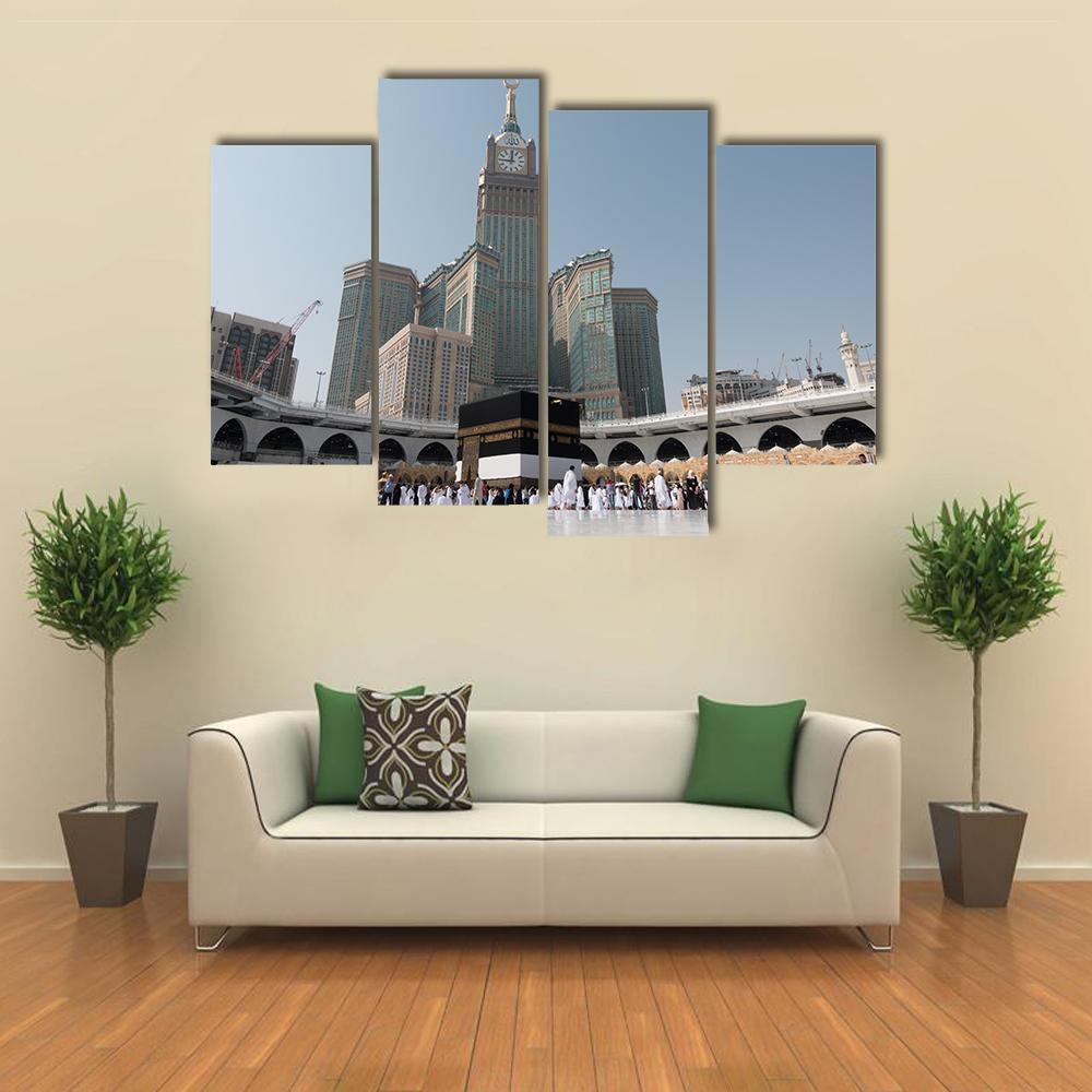 Kaaba At Daytime Canvas Wall Art-1 Piece-Gallery Wrap-48" x 32"-Tiaracle