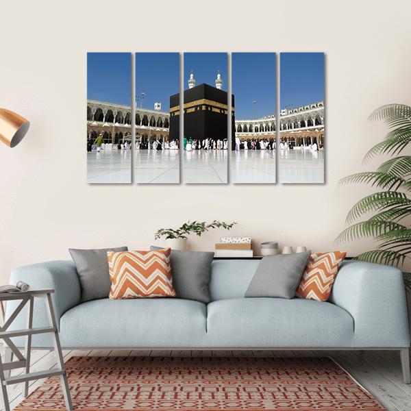 The Holly Kaaba Canvas Wall Art-5 Horizontal-Gallery Wrap-22" x 12"-Tiaracle