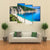 Myrtos Beach Greece Canvas Wall Art-4 Pop-Gallery Wrap-50" x 32"-Tiaracle